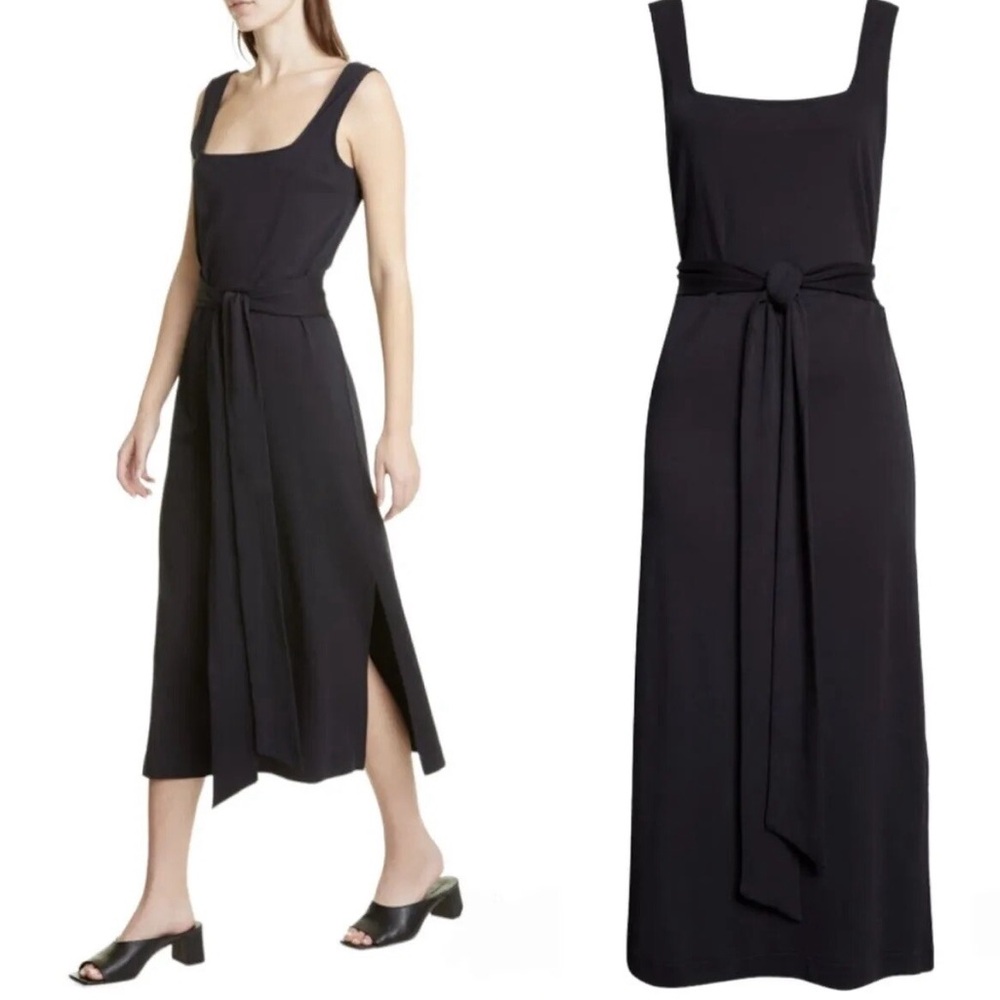 Vince Square Neck Midi Dress
